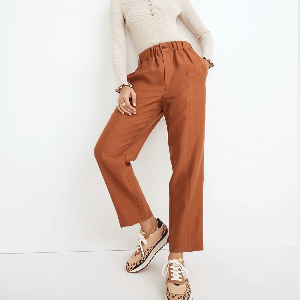 Madewell Tapered Huston Pull-On Crop Pants